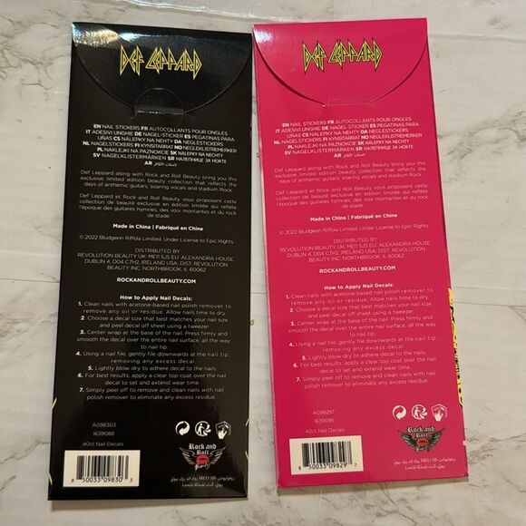 Def Leppard Rock & Roll Beauty 40ct Self adhesive nail strips bundle - Picture 4 of 7